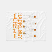Couverture Polaire Radiologie Crew Dancing Skeleton Citrouille Fun Ha (Devant (Horizontal))