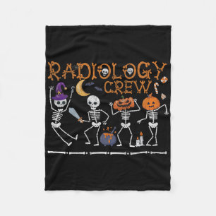 Couverture Polaire Radiologie Crew Dancing Skeleton Drôle Halloween P