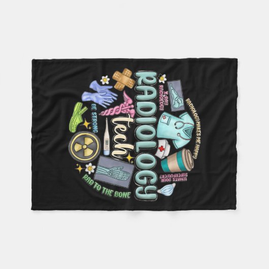 Couverture Polaire Radiology Technician Christmas Rad Tech X-ray Tech (Devant (Horizontal))