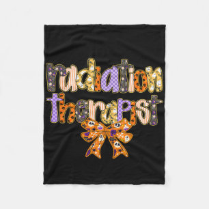 Couverture Polaire Radiothérapeute Halloween Coquette Citrouille Rad