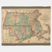 Couverture Polaire Rail Road & Township Map of Massachusetts, 1879 (Devant (Horizontal))