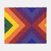 Couverture Polaire Rainbow Chevrons (Devant (Horizontal))