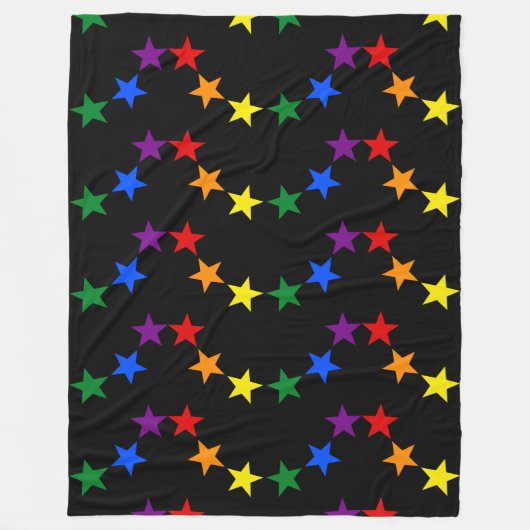 Couverture Polaire RAINBOW FLAG STARS II + vos idées (Devant)