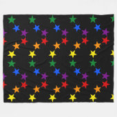 Couverture Polaire RAINBOW FLAG STARS II + vos idées (Devant (Horizontal))
