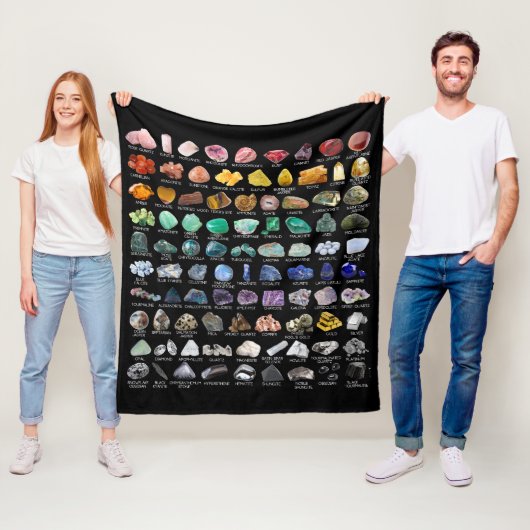 Couverture Polaire Rainbow Gems Crystal Collection Chart Automne Moye (En situation)