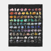 Couverture Polaire Rainbow Gems Crystal Collection Chart Automne Moye (Devant)