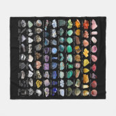 Couverture Polaire Rainbow Gems Crystal Collection Chart Automne Moye (Devant (Horizontal))