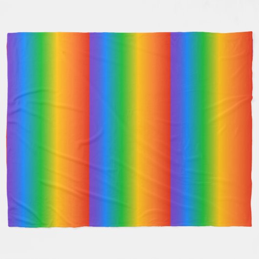 Couverture Polaire Rainbow gradient colors (Devant (Horizontal))