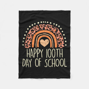 Couverture Polaire Rainbow Happy 100th Day School Cute 100 Days Ensei
