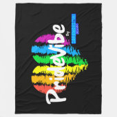 Couverture Polaire Rainbow Heart PrideVibe : Cosy with Pride (Devant)