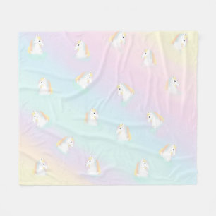 Couverture Polaire Rainbow Horse Unicorn Equestrium Girly