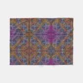 Couverture Polaire Rainbow Kaleidoscope Mandala (Devant (Horizontal))