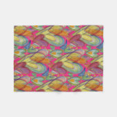 Couverture Polaire Rainbow Love Hearts Cosy Fleece Jeter Blanket (Devant (Horizontal))