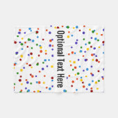 Couverture Polaire Rainbow Polka Motif (Devant (Horizontal))