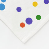 Couverture Polaire Rainbow Polka Motif (Coin)