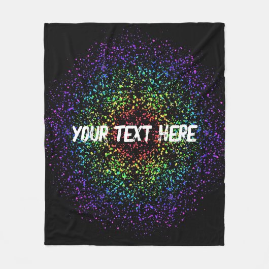 Couverture Polaire Rainbow Star Galaxy Void (Devant)