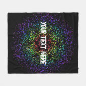 Couverture Polaire Rainbow Star Galaxy Void (Devant (Horizontal))
