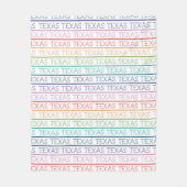 Couverture Polaire Rainbow Texas, Texas (Devant)
