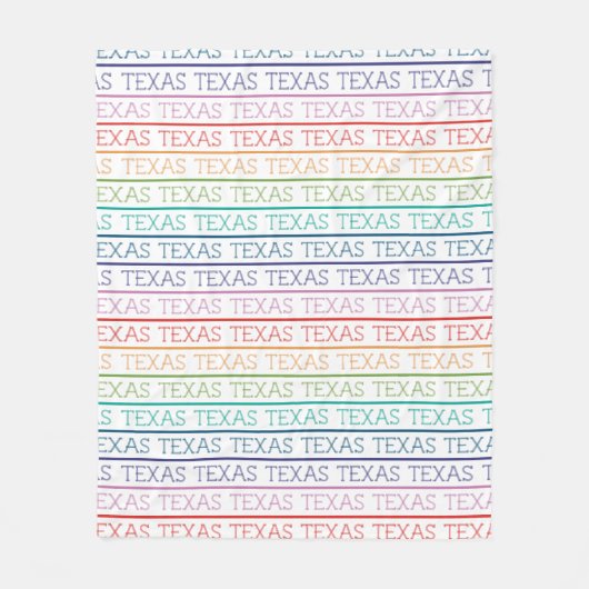 Couverture Polaire Rainbow Texas, Texas (Devant)