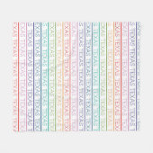 Couverture Polaire Rainbow Texas, Texas (Devant (Horizontal))