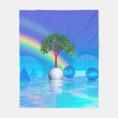 Couverture Polaire Rainbow Tree (Devant)