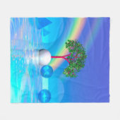 Couverture Polaire Rainbow Tree (Devant (Horizontal))