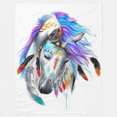 Couverture Polaire Rainbow watercolor (Devant)