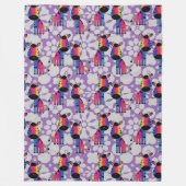 Couverture Polaire Rainbow Zebra (Devant)