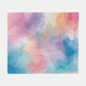 Couverture Polaire Rainbowed WaterColour (Devant (Horizontal))