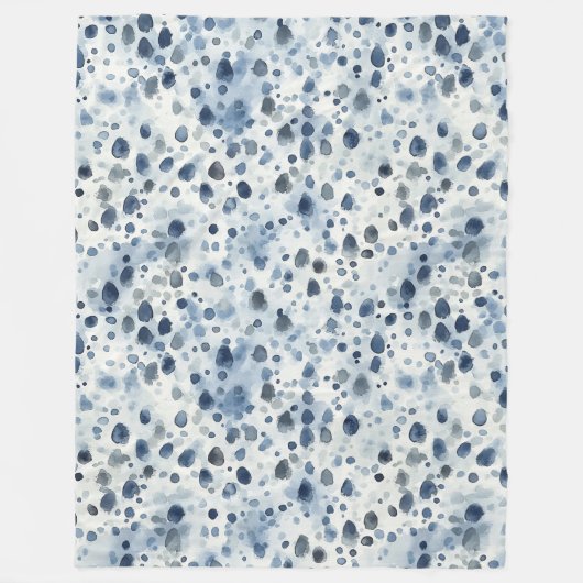 Couverture Polaire Rainy Day Blue (Devant)