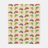 Couverture Polaire Raisins colorés (Devant)