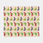 Couverture Polaire Raisins colorés (Devant (Horizontal))