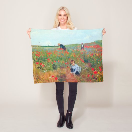 Couverture Polaire Ramasser les fleurs dans un champ, Mary Cassatt (En situation)