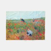 Couverture Polaire Ramasser les fleurs dans un champ, Mary Cassatt (Devant (Horizontal))