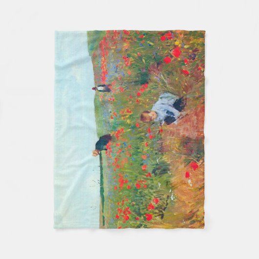 Couverture Polaire Ramasser les fleurs dans un champ, Mary Cassatt (Devant)