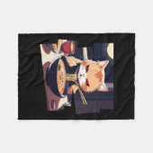 Couverture Polaire Ramen Kawaii Cat Anime 1 (Devant (Horizontal))
