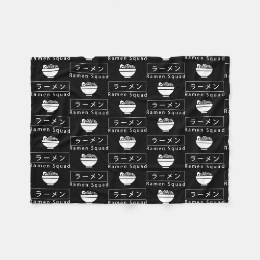 Couverture Polaire Ramen Squad Ironic Japanese Noodle Food  (Devant (Horizontal))