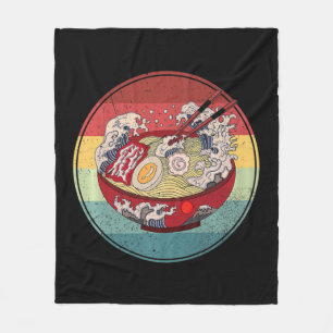 Couverture Polaire Ramen Style Rétro Vintage Anime Japonais Gift Girl