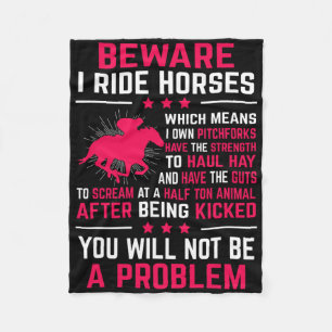 Couverture Polaire Randonnée Chevaux Cheval Équitation cavalier équit