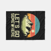 Couverture Polaire Randonnée Laisser Aller Quelque Part (Devant (Horizontal))