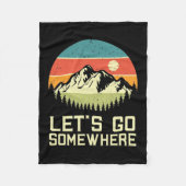 Couverture Polaire Randonnée Laisser Aller Quelque Part (Devant)