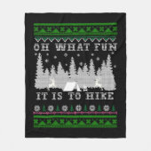 Couverture Polaire randonnée Noël laid (Devant)