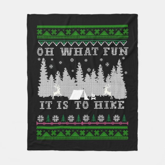 Couverture Polaire randonnée Noël laid (Devant)