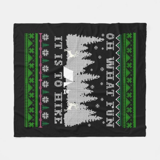 Couverture Polaire randonnée Noël laid (Devant (Horizontal))