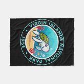 Couverture Polaire Randonnée Tortue Au Parc National Des Îles Vierges (Devant (Horizontal))