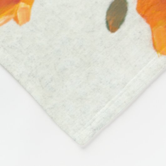 Couverture Polaire Rangées de pavots I (Coin)