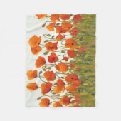 Couverture Polaire Rangées de pavots I (Devant)