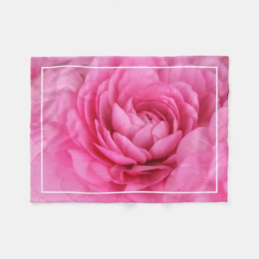 Couverture Polaire Ranunculus rose (Devant (Horizontal))