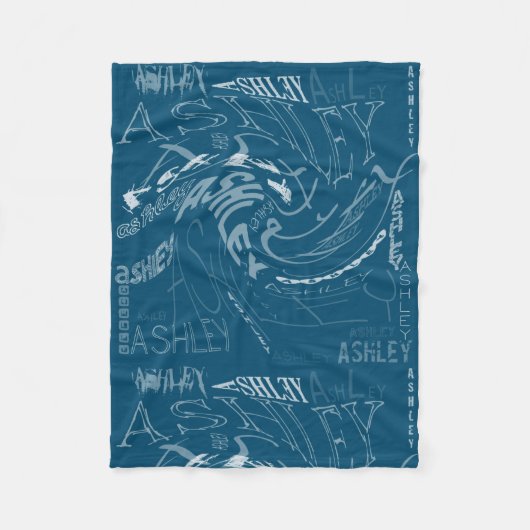 Couverture Polaire Rappel transparent Ashley Choisir la couleur (Devant)