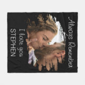 Couverture Polaire Rappelez-vous toujours que je vous aime (Devant (Horizontal))